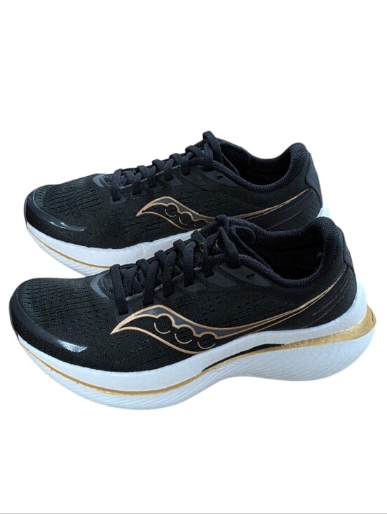 Saucony Shoes - Saucony Endorphin Speed 3 Black Gold Running Shoes Size 7